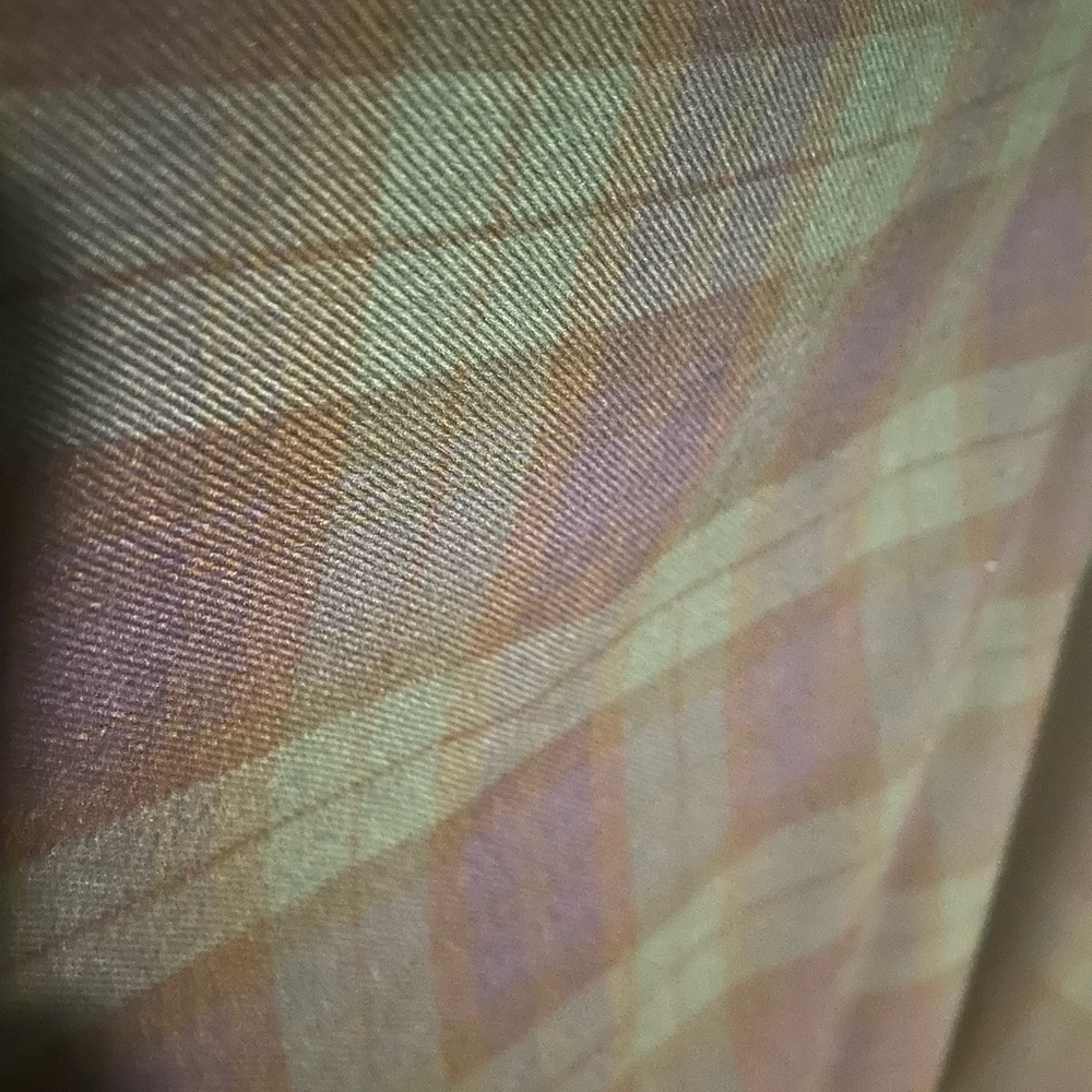 British Retro Way Out West blue/green tartan - Picture 3 of 4